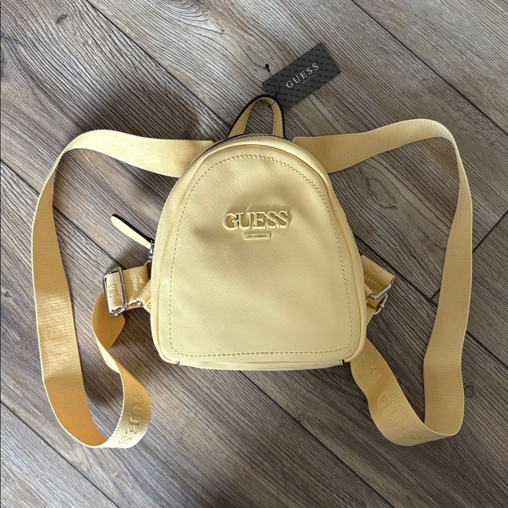 GUESS Mustard Yellow Backpack